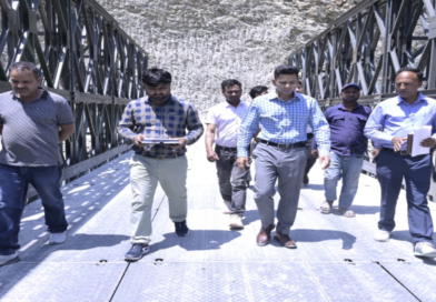 क्वारब स्लाइड जोन और बायपास मार्ग का डीएम ने किया निरीक्षण, कार्यों में तेजी के निर्देश